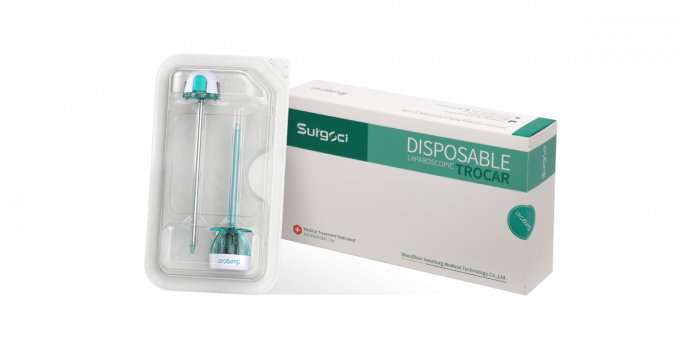 Laparoscopyの外科単一の患者のための生殖不能の使い捨て可能な光学TrocarそしてCannula 4